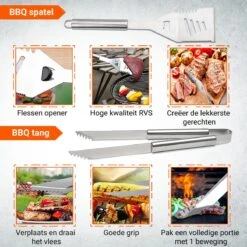 BBQ Accesoires Gereedschapset Koffer Set Tang Borstel Schort Barbecue Dagdeals - Chef Cook BBQ Accessoires Set -Keuken BBQ 1200x1200 191