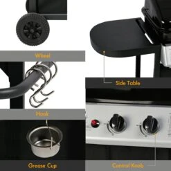 Bighorn Gasbarbecue En Grill – 2 Branders – Zwart -Keuken BBQ 1200x1200 20