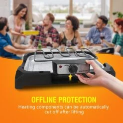 Aigostar Lava 30LDQ - Elektrische Grill - BBQ - Tafel Barbecue - Grilloppervlakte 41 X 24 Cm - 2000 Watt -Keuken BBQ 1200x1200 265