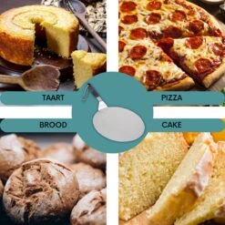 Nowad Pizzaschep RVS Rond - 30,5 Cm - PVC Handvat 14 Nowad Pizzaschep RVS Rond - 30,5 Cm - PVC Handvat -Keuken BBQ 1200x1200 334