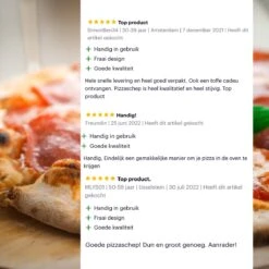 Nowad Pizzaschep RVS Rond - 30,5 Cm - PVC Handvat 16 Nowad Pizzaschep RVS Rond - 30,5 Cm - PVC Handvat -Keuken BBQ 1200x1200 335