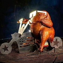 GrillX Beer Can Chicken Houder - Kiphouder Motorcycle - BBQ Accesoires - Bierkip - Barbeque Gereedschap - Chicken Sitter -Keuken BBQ 1200x1200 337