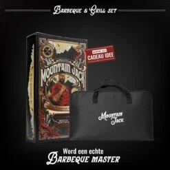 Mountain Jack® 40-Delige Luxe BBQ Grill Accessoires Set In Roestvrij Staal – Barbecue Gereedschap – Tangenset, Vlees Thermometer, Vleestang, Borstel, Spiezen, Vleesmes, Vleesvork -Keuken BBQ 1200x1200 365