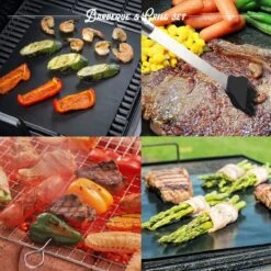 Mountain Jack® 40-Delige Luxe BBQ Grill Accessoires Set In Roestvrij Staal – Barbecue Gereedschap – Tangenset, Vlees Thermometer, Vleestang, Borstel, Spiezen, Vleesmes, Vleesvork -Keuken BBQ 1200x1200 367