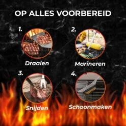 GrillX Barbecue Gereedschap Set - 19-delig - Inclusief Luxe Draagtas - BBQ Accesoires - Gereedschapset -Keuken BBQ 1200x1200 370