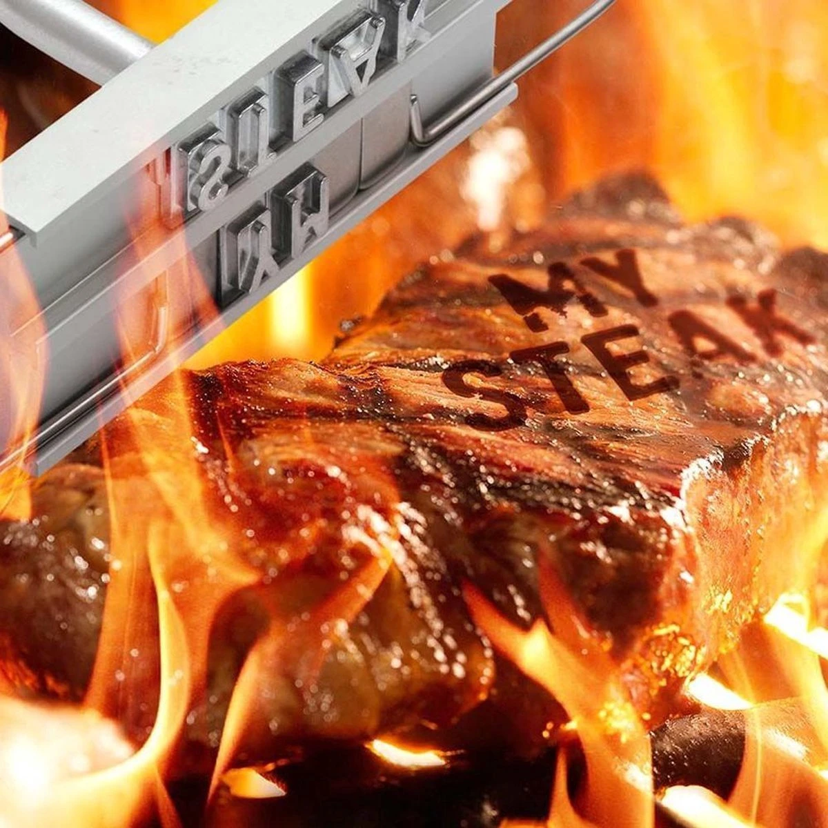 Merkloos BBQ Branding Iron - Barbecuegereedschapset - Bbq Accessoires - Bbq Brandijzer 5 Merkloos BBQ Branding Iron - Barbecuegereedschapset - Bbq Accessoires - Bbq Brandijzer - Afbeelding 3