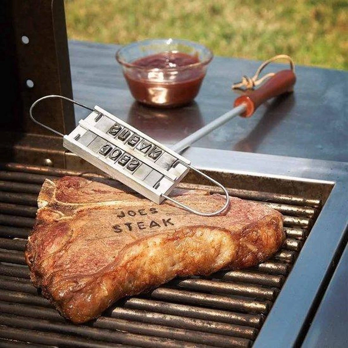 Merkloos BBQ Branding Iron - Barbecuegereedschapset - Bbq Accessoires - Bbq Brandijzer 6 Merkloos BBQ Branding Iron - Barbecuegereedschapset - Bbq Accessoires - Bbq Brandijzer - Afbeelding 4