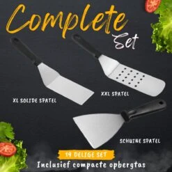BBQ Gereedschapset - Opbergtas - BBQ Accessoires - BBQ Tang - BBQ Set - BBQ Borstel - BBQ Gereedschap - Roestvrij Staal -Keuken BBQ 1200x1200 397