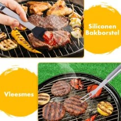 BBQ Accesoires Set Gereedschap Tang Borstel Barbecue Kookgerei - 10 Delig 15 BBQ Accesoires Set Gereedschap Tang Borstel Barbecue Kookgerei - 10 Delig -Keuken BBQ 1200x1200 400