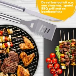 BBQ Accesoires Set Gereedschap Tang Borstel Barbecue Kookgerei - 10 Delig 17 BBQ Accesoires Set Gereedschap Tang Borstel Barbecue Kookgerei - 10 Delig -Keuken BBQ 1200x1200 402