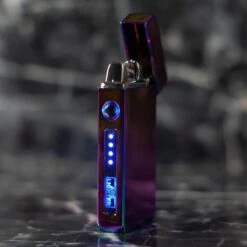 Merkloos Cuberna Elektrische Plasma USB Aansteker Met Batterij Indicator Rainbow - Wind En Storm Bestendig - Geschikt Voor Kaarsen, Vuurwerk, Sigaretten En BBQ -Keuken BBQ 1200x1200 507