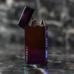 Merkloos Cuberna Elektrische Plasma USB Aansteker Met Batterij Indicator Rainbow - Wind En Storm Bestendig - Geschikt Voor Kaarsen, Vuurwerk, Sigaretten En BBQ -Keuken BBQ 1200x1200 508