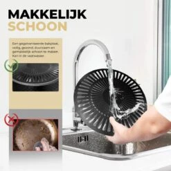 Ozocozy BBQ-ONE Houtskool Tafelbarbecue - Ø30 Cm- Zwart - Incl. Draagtas, Siliconen Bakkwast En RVS-Barbecuetang -Keuken BBQ 1200x1200 55