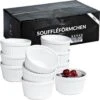 Chefarone Mini Ronde Ovenschalen - Mini Vormpjes Set Van 10 - Bakvormen Keramiek 200 ML - Crème Brulée Schaaltje - Wit 2 Chefarone Mini Ronde Ovenschalen - Mini Vormpjes Set Van 10 - Bakvormen Keramiek 200 ML - Crème Brulée Schaaltje - Wit -Keuken BBQ 1200x1200 619