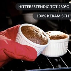 Chefarone Mini Ronde Ovenschalen - Mini Vormpjes Set Van 10 - Bakvormen Keramiek 200 ML - Crème Brulée Schaaltje - Wit 12 Chefarone Mini Ronde Ovenschalen - Mini Vormpjes Set Van 10 - Bakvormen Keramiek 200 ML - Crème Brulée Schaaltje - Wit -Keuken BBQ 1200x1200 620