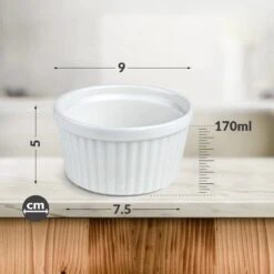 Chefarone Mini Ronde Ovenschalen - Mini Vormpjes Set Van 10 - Bakvormen Keramiek 200 ML - Crème Brulée Schaaltje - Wit 17 Chefarone Mini Ronde Ovenschalen - Mini Vormpjes Set Van 10 - Bakvormen Keramiek 200 ML - Crème Brulée Schaaltje - Wit -Keuken BBQ 1200x1200 625