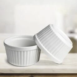 Chefarone Mini Ronde Ovenschalen - Mini Vormpjes Set Van 10 - Bakvormen Keramiek 200 ML - Crème Brulée Schaaltje - Wit 18 Chefarone Mini Ronde Ovenschalen - Mini Vormpjes Set Van 10 - Bakvormen Keramiek 200 ML - Crème Brulée Schaaltje - Wit -Keuken BBQ 1200x1200 626