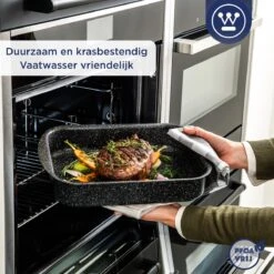 Westinghouse Ovenschaal Braadslede - Ø 35 Cm - Zwart Marmer 10 Westinghouse Ovenschaal Braadslede - Ø 35 Cm - Zwart Marmer -Keuken BBQ 1200x1200 630