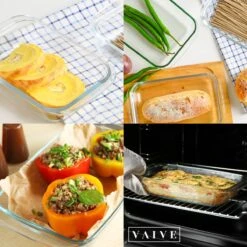 VAIVE 3-delige Ovenschaal Set - Rechthoekig - Glas 12 VAIVE 3-delige Ovenschaal Set - Rechthoekig - Glas -Keuken BBQ 1200x1200 646