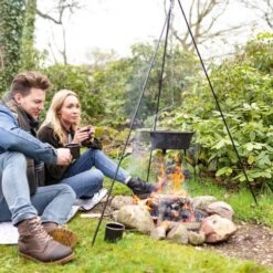 Esschert Design - Driepoot Met Ketting - Haardvuur Accessoires - Staal - Zwart -Keuken BBQ 1200x1200 67