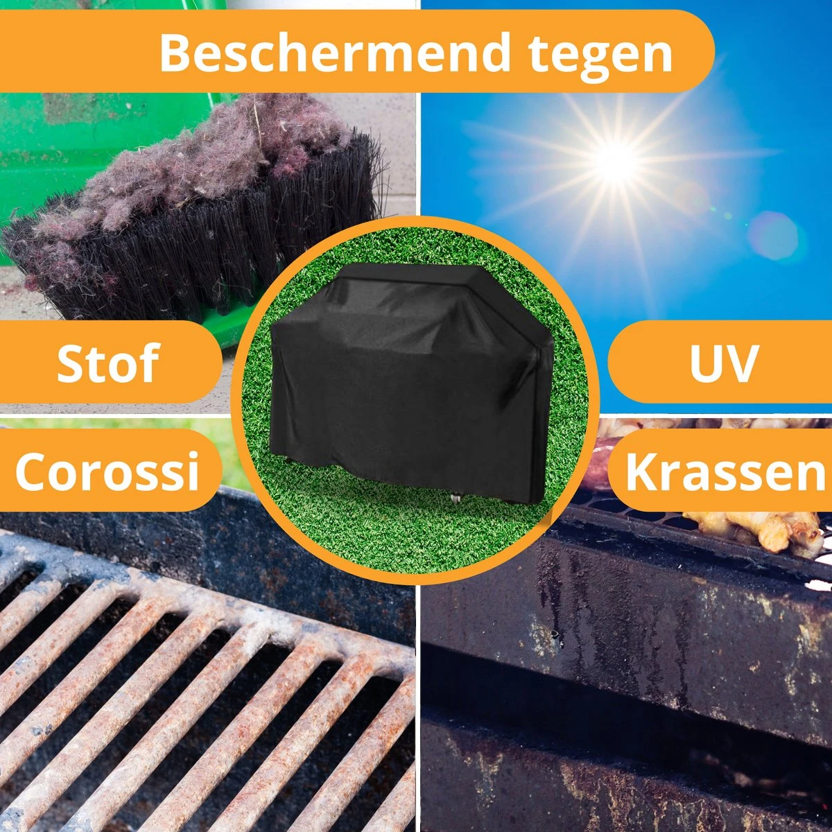 Waterdichte BBQ Hoes -Premium 150x100x125 CM Barbecue Beschermhoes - Cover 8 Waterdichte BBQ Hoes -Premium 150x100x125 CM Barbecue Beschermhoes - Cover - Afbeelding 6