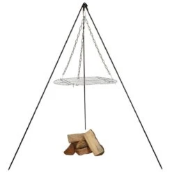 Esschert Design - Driepoot Met Ketting - Haardvuur Accessoires - Staal - Zwart -Keuken BBQ 1200x1200 72