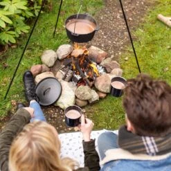 Esschert Design - Driepoot Met Ketting - Haardvuur Accessoires - Staal - Zwart -Keuken BBQ 1200x1200 73