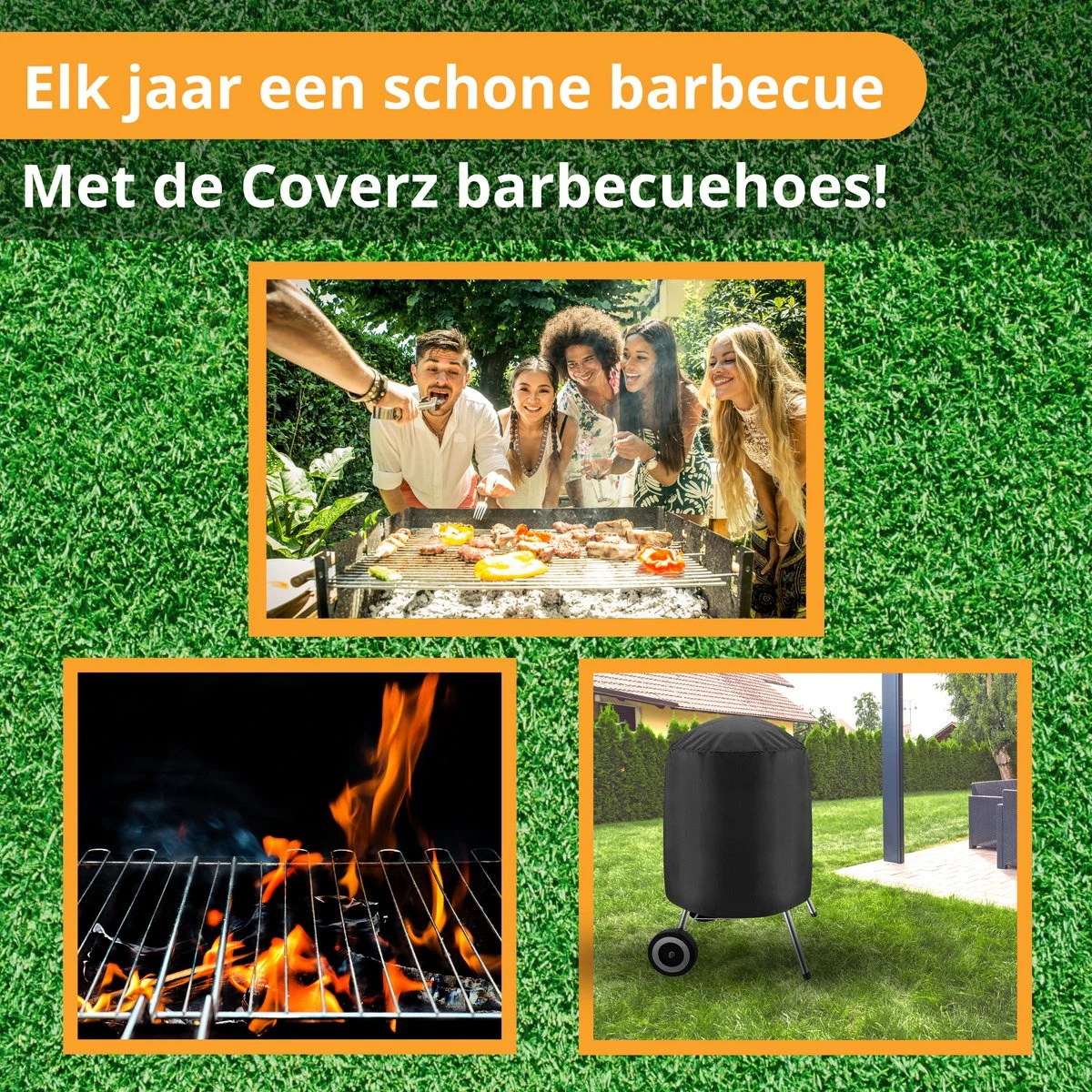 Ronde Waterdichte BBQ Hoes - Barbecue Accessoires - 57 Cm Diameter - 92 Cm Hoog 9 Ronde Waterdichte BBQ Hoes - Barbecue Accessoires - 57 Cm Diameter - 92 Cm Hoog - Afbeelding 7