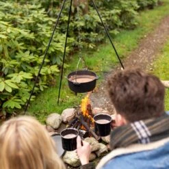 Esschert Design - Driepoot Met Ketting - Haardvuur Accessoires - Staal - Zwart -Keuken BBQ 1200x1200 77