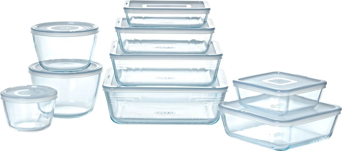 Pyrex - Cook & Freeze Schaal Vierkant Met Deksel 15 X 15cm - Transparant 4 Pyrex - Cook & Freeze Schaal Vierkant Met Deksel 15 X 15cm - Transparant - Afbeelding 2