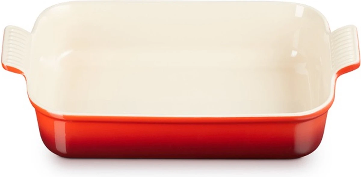 Le Creuset Ovenschaal Heritage Kersenrood 32 X 24 X 7.5 Cm 6 Le Creuset Ovenschaal Heritage Kersenrood 32 X 24 X 7.5 Cm - Afbeelding 4