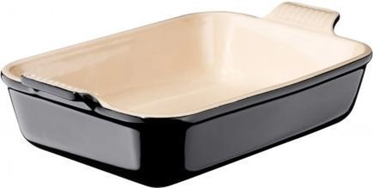 Le Creuset Ovenschaal Heritage Ebbenzwart - 26 X 19 Cm / 2.4 Liter 2 Le Creuset Ovenschaal Heritage Ebbenzwart - 26 X 19 Cm / 2.4 Liter