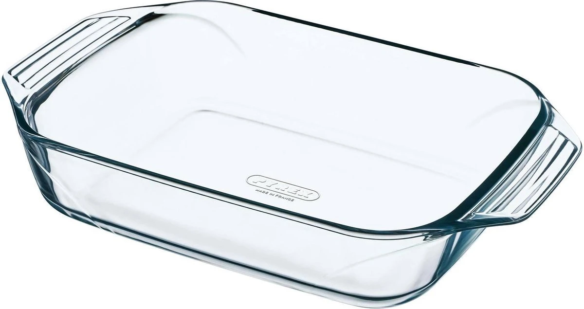 Pyrex Ovenschaal Rechthoek - Met Grepen - Borosilicaatglas - 1,4 Liter - Transparant 3 Pyrex Ovenschaal Rechthoek - Met Grepen - Borosilicaatglas - 1,4 Liter - Transparant
