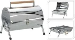 BBQ Collection Houtskoolbarbecue - Cilinder - Chroom -Keuken BBQ 1200x651