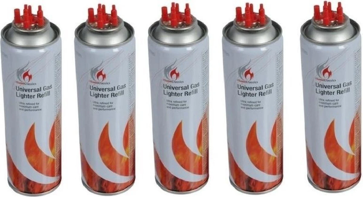 5x Aansteker Gas / Butaan Gasfles 250 Ml 3 5x Aansteker Gas / Butaan Gasfles 250 Ml