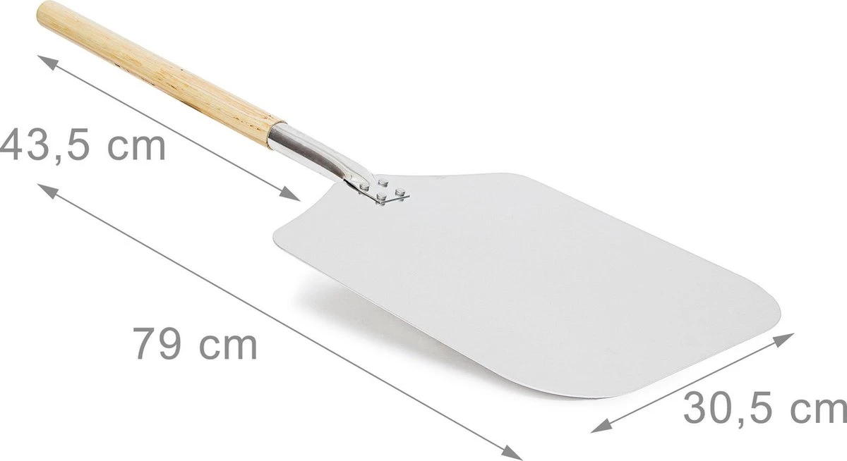 Relaxdays Pizzaschep - Vierkant - Metaal 7 Relaxdays Pizzaschep - Vierkant - Metaal - Afbeelding 5