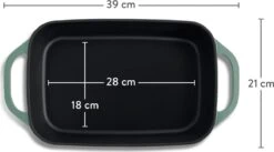 Springlane Gietijzer Ovenschaal Mint - 39,2 X 21,2 Cm, 4 L -Keuken BBQ 1200x666 2