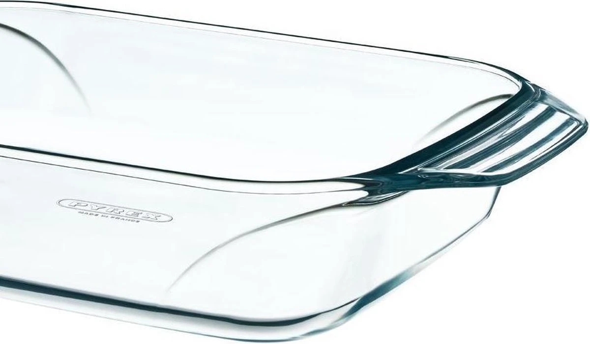 Pyrex Ovenschaal Rechthoek - Met Grepen - Borosilicaatglas - 1,4 Liter - Transparant 16 Pyrex Ovenschaal Rechthoek - Met Grepen - Borosilicaatglas - 1,4 Liter - Transparant - Afbeelding 14