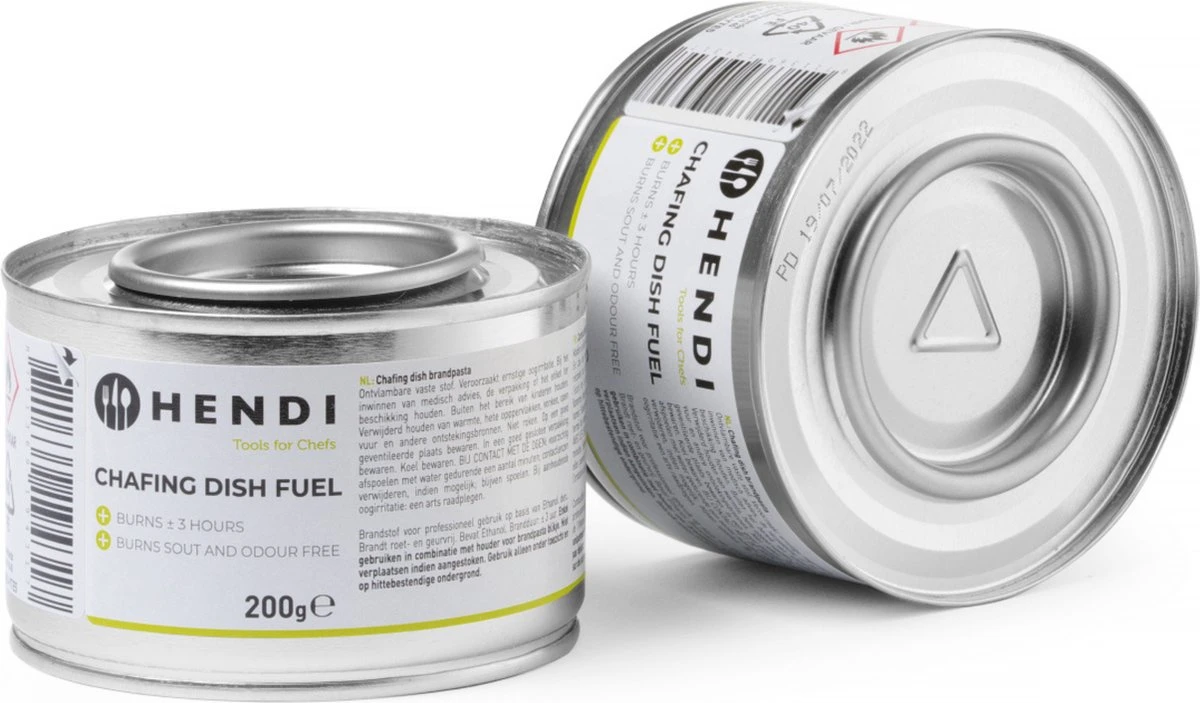 Hendi Brandpasta Voor Chafing Dish - Brandgel 200g - ( 6 Stuks ) 4 Hendi Brandpasta Voor Chafing Dish - Brandgel 200g - ( 6 Stuks ) - Afbeelding 2