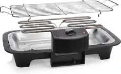 Tristar BQ-2813 Electrische Tafelbarbecue - Grilloppervlak (LxB) 38x22 Cm - 2000W - Zwart -Keuken BBQ 1200x739
