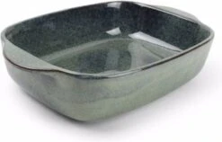 Salt&Pepper - Ovenschaal - 32/25,5x20,5xH7cm - Groen/blauw - Meridian -Keuken BBQ 1200x768