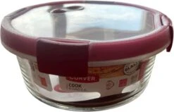 Curver Ovenschaal Klein - 1 Persoon - Ovenschaal Rond - Ovenschaal Met Deksel - Borosilicaat Glas - Breukvast -Keuken BBQ 1200x772