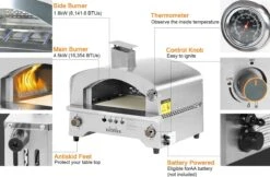 Bighorn Outdoor Edelstaal Gas Pizza Oven - Draagbare Gas Barbecue - Edelstaal -Model SRGG20001 18 Bighorn Outdoor Edelstaal Gas Pizza Oven - Draagbare Gas Barbecue - Edelstaal -Model SRGG20001 -Keuken BBQ 1200x787 1