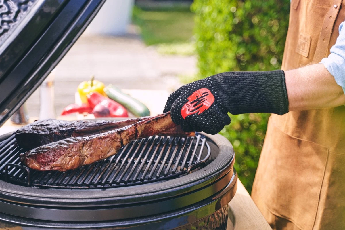 The Original Grill Master Gloves - Oven Handschoen - Hittebestendig - Tot 800 Graden Celsius - Grill Handschoen - Aramid - Oven - Gasfornuis - Koken - Cadeautip 6 The Original Grill Master Gloves - Oven Handschoen - Hittebestendig - Tot 800 Graden Celsius - Grill Handschoen - Aramid - Oven - Gasfornuis - Koken - Cadeautip - Afbeelding 4