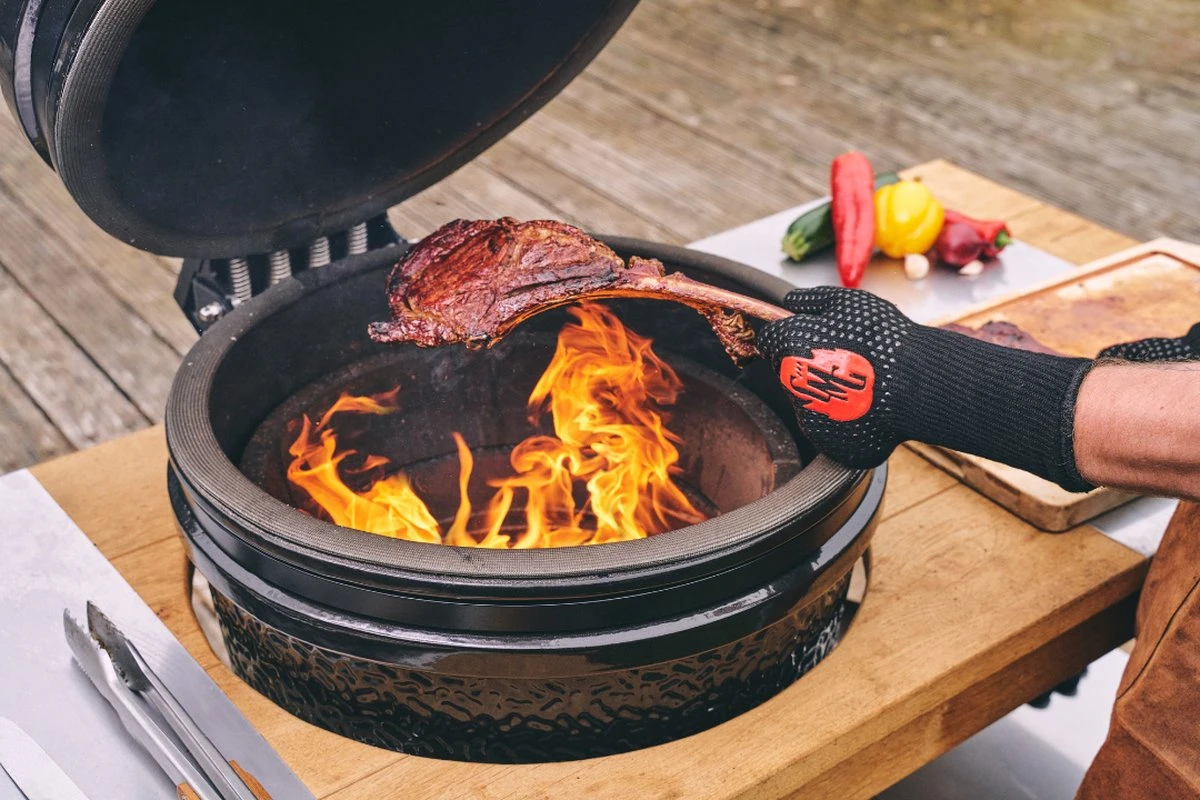 The Original Grill Master Gloves - Oven Handschoen - Hittebestendig - Tot 800 Graden Celsius - Grill Handschoen - Aramid - Oven - Gasfornuis - Koken - Cadeautip 4 The Original Grill Master Gloves - Oven Handschoen - Hittebestendig - Tot 800 Graden Celsius - Grill Handschoen - Aramid - Oven - Gasfornuis - Koken - Cadeautip - Afbeelding 2