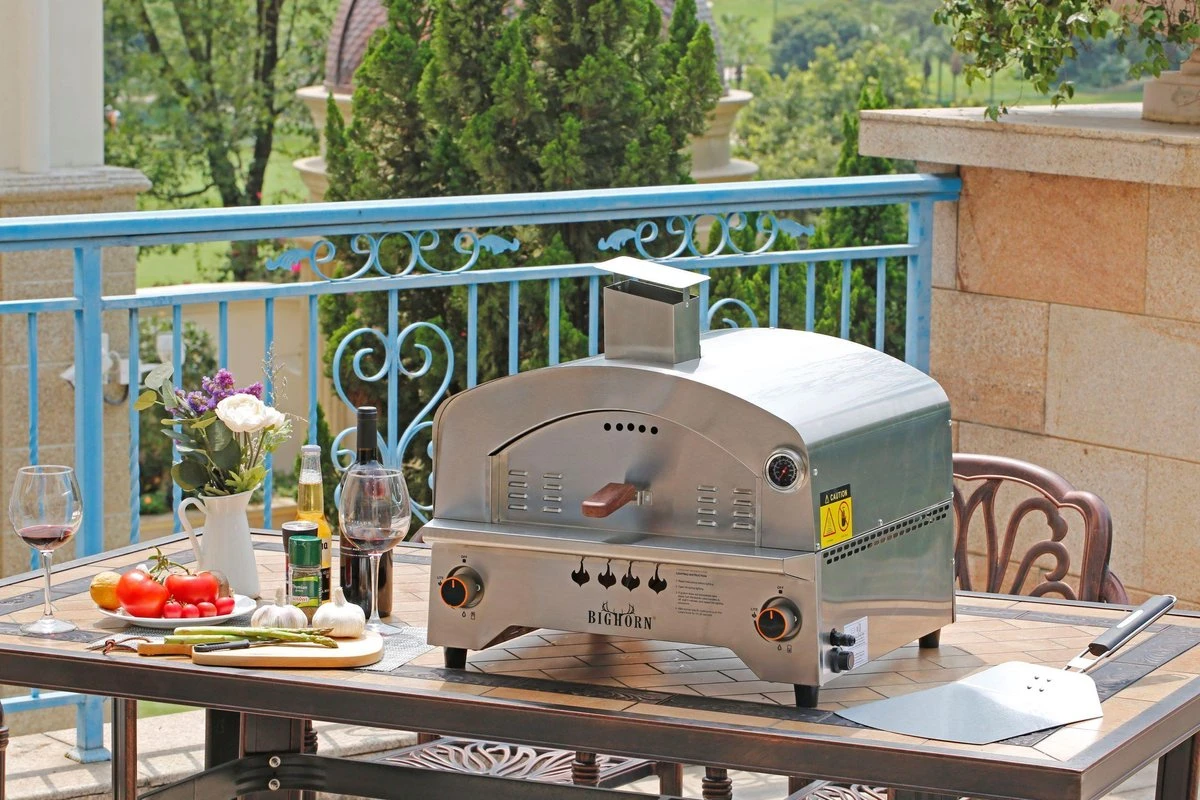 Bighorn Outdoor Edelstaal Gas Pizza Oven - Draagbare Gas Barbecue - Edelstaal -Model SRGG20001 13 Bighorn Outdoor Edelstaal Gas Pizza Oven - Draagbare Gas Barbecue - Edelstaal -Model SRGG20001 - Afbeelding 11