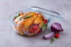 Pyrex Classic Ovenschaal Rond - Inclusief Deksel - Borosilicaatglas - 1,4 Liter - Transparant -Keuken BBQ 1200x800 65