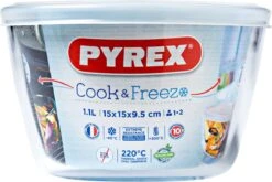 Pyrex - Cook & Freeze Schaal Rond 12 X 6cm - Transparant -Keuken BBQ 1200x802 3