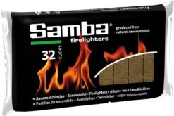 Samba Aanmaakblokjes Bruin (32 Stuks) - Milieuvriendelijk