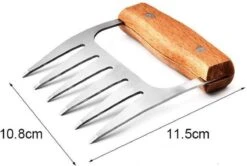 GrillX Luxe Vleesklauwen - Houten Handvat - RVS Meat Claws - Vleesshredder - Pulled Pork, Chicken - BBQ Accesoires -Keuken BBQ 1200x806 1
